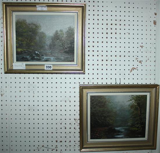 George Horne pair of oils